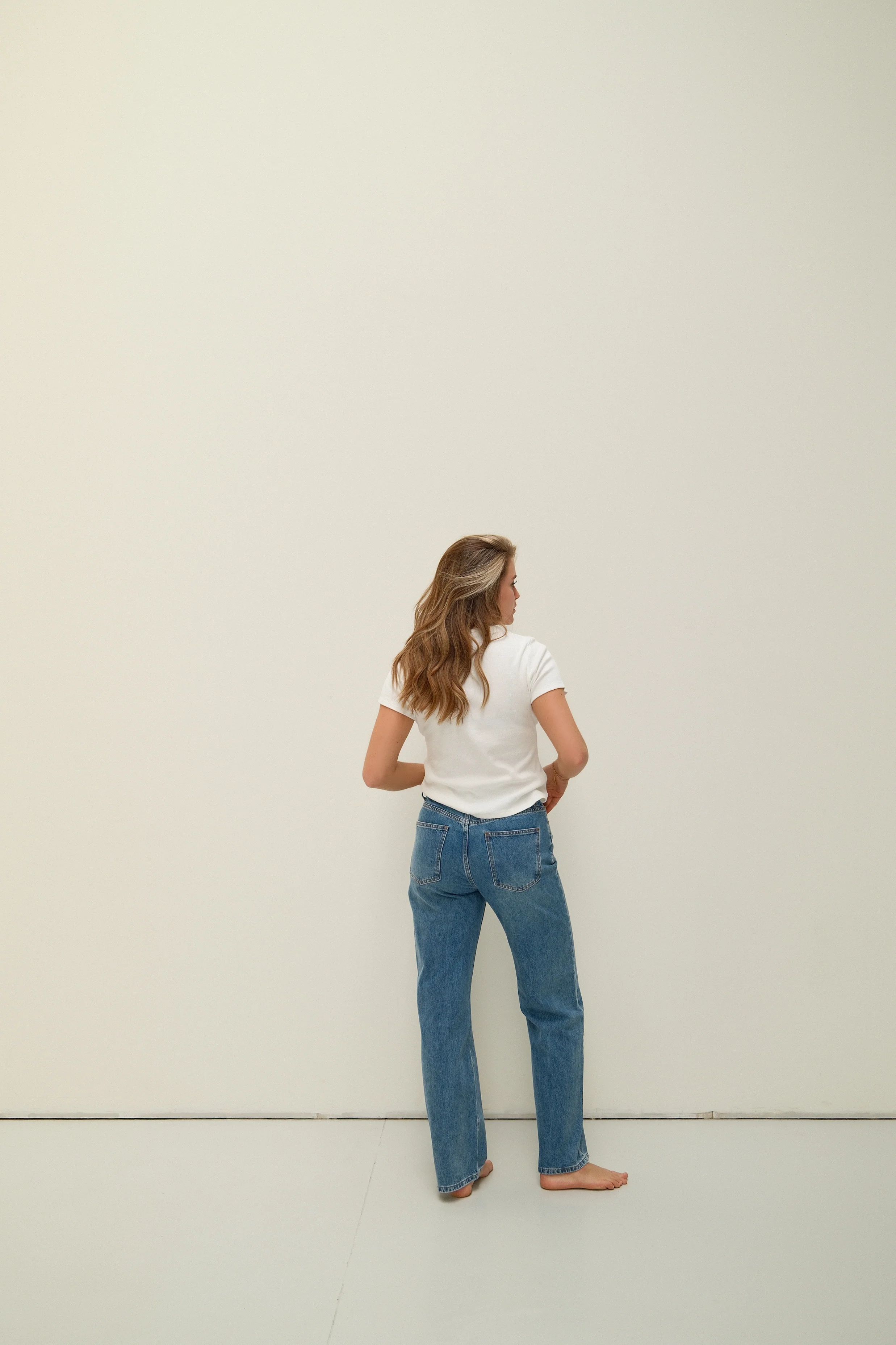 BASIC COTTON T-SHIRT OFF-WHITE - Image 4