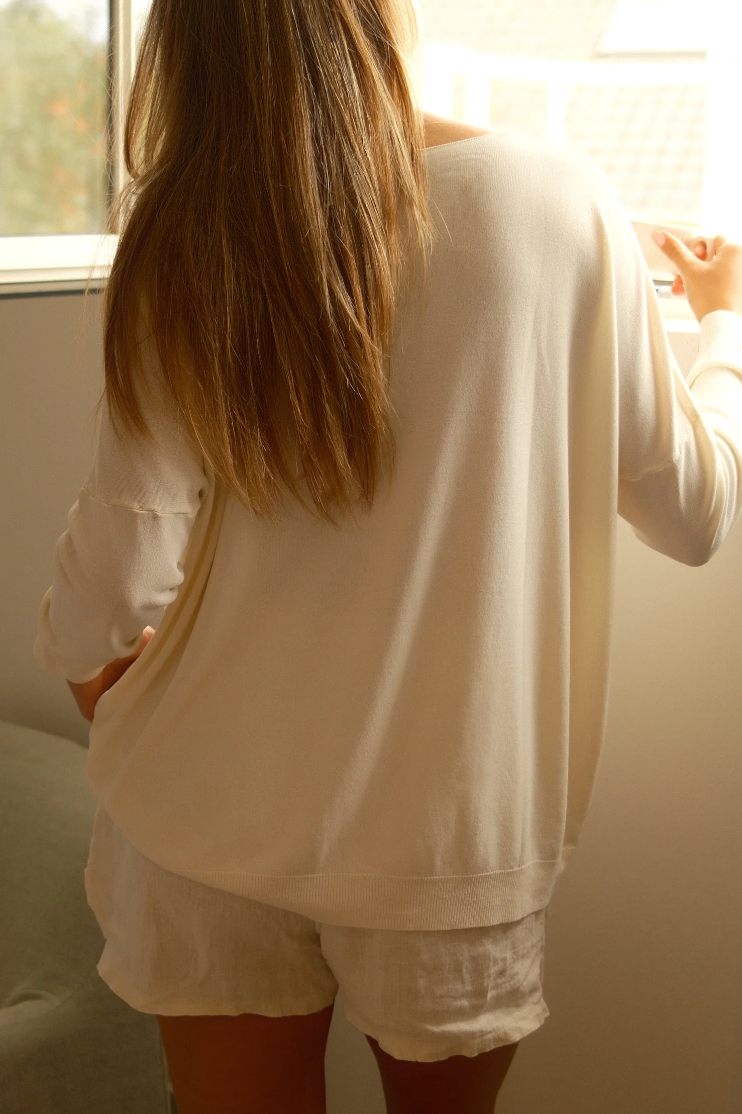 BASIC VNECK PULL ECRU - Image 4
