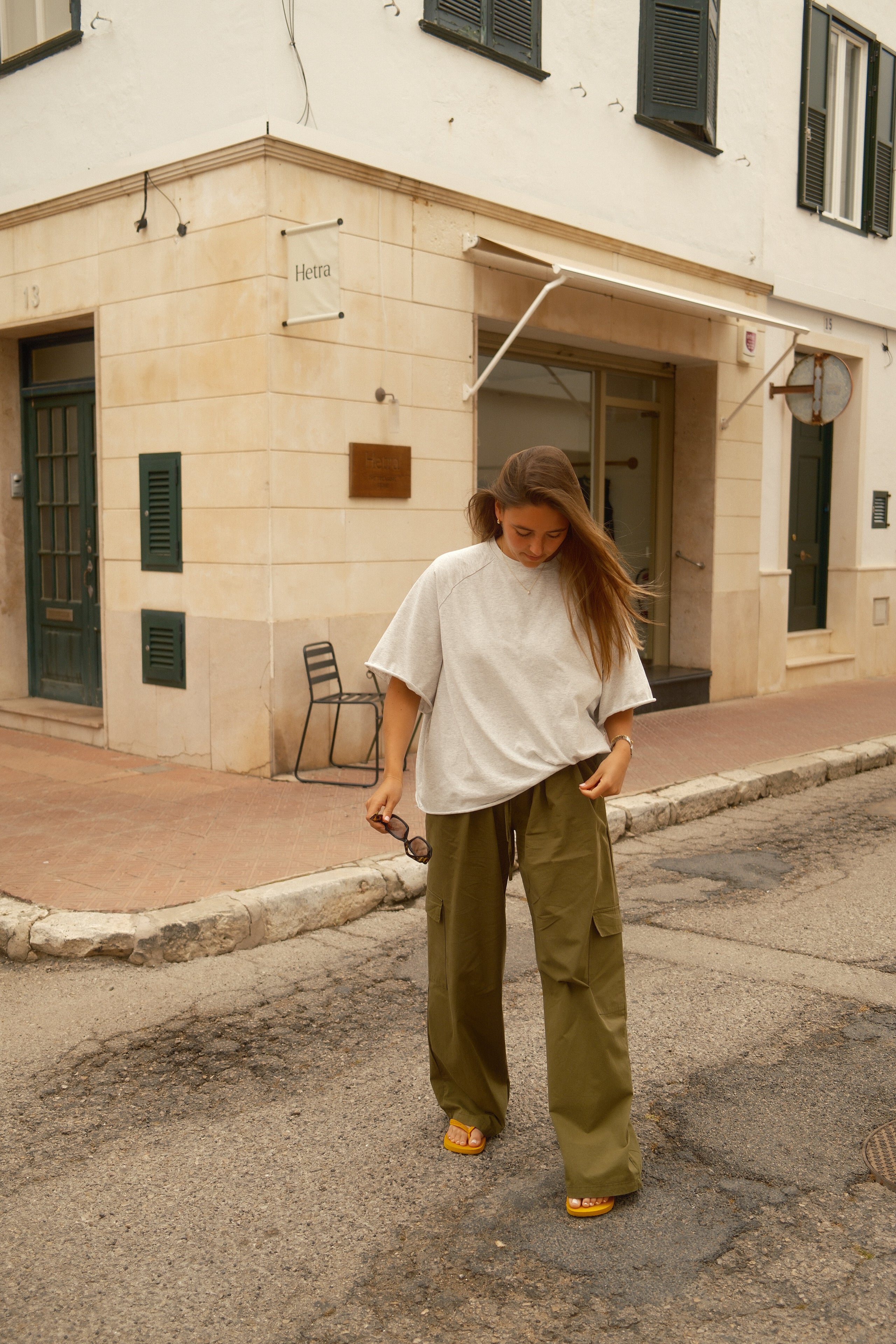 COTTON EMMA PANTALON KAKI - Image 9