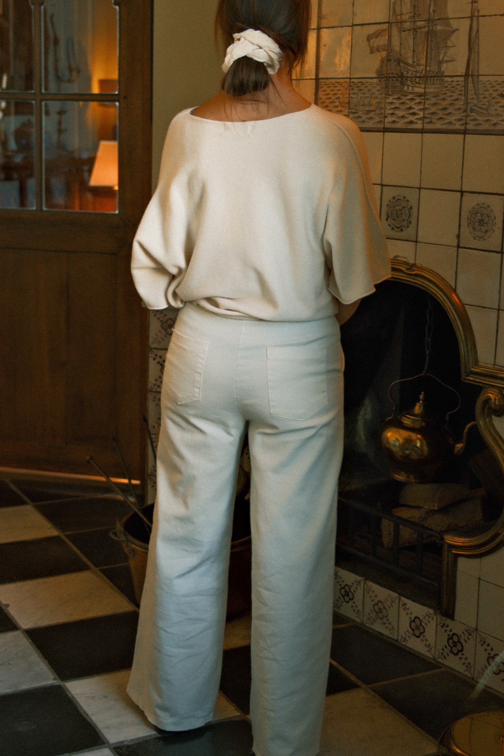 COTTON PANTALON ECRU - Image 5
