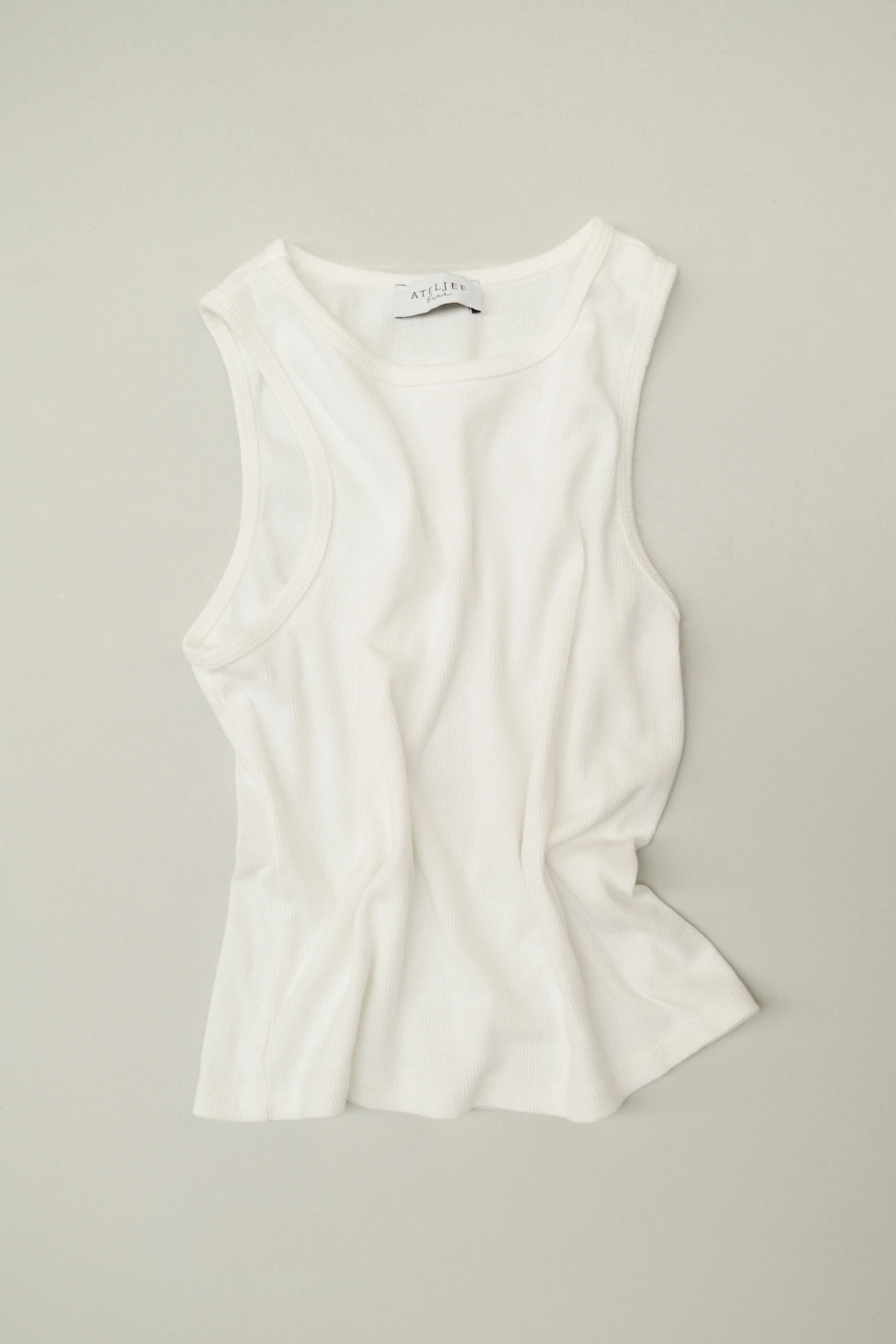 COTTON TANKTOP OFF-WHITE - Image 3