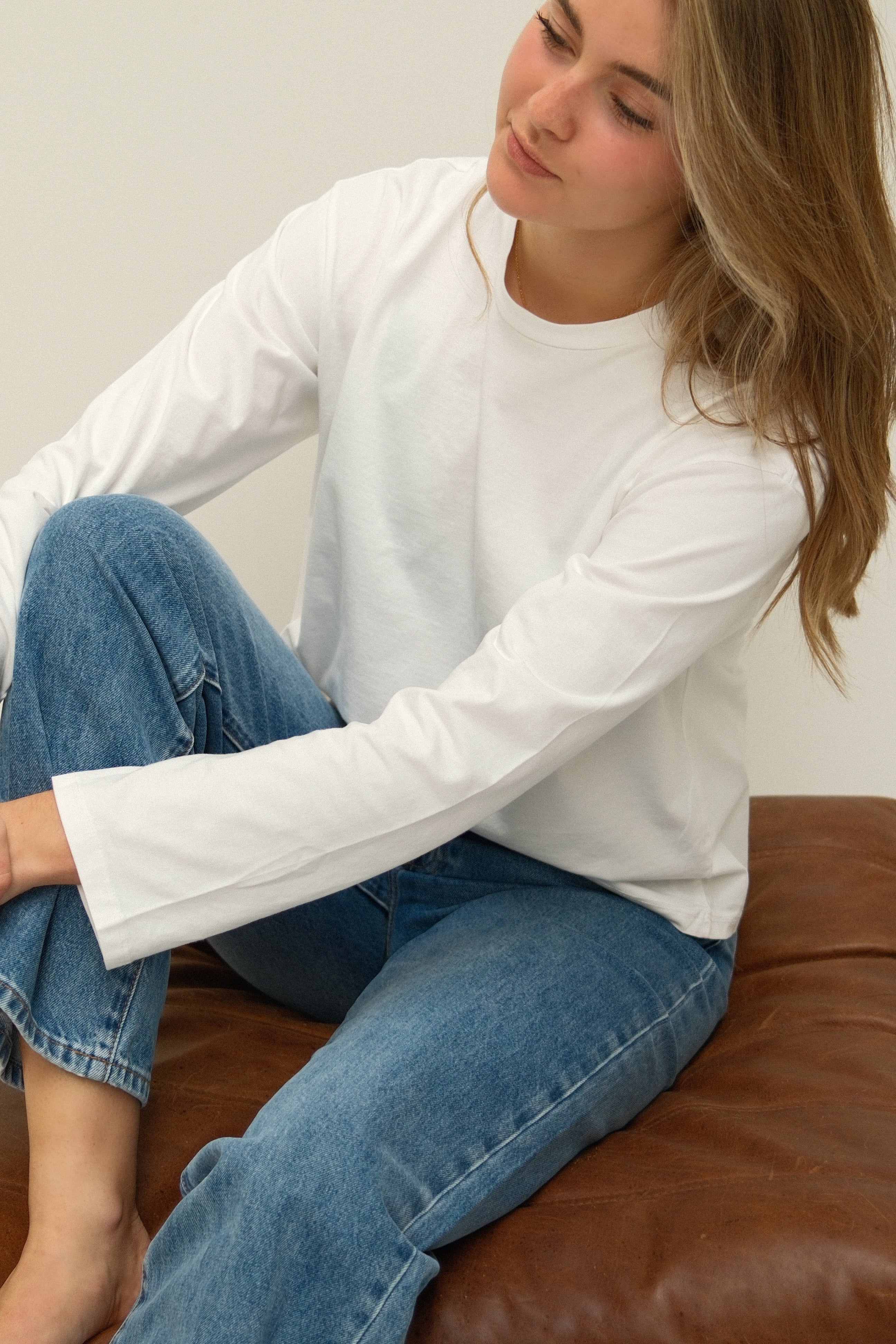 ESSENTIAL LONGSLEEVE WHITE - Image 3
