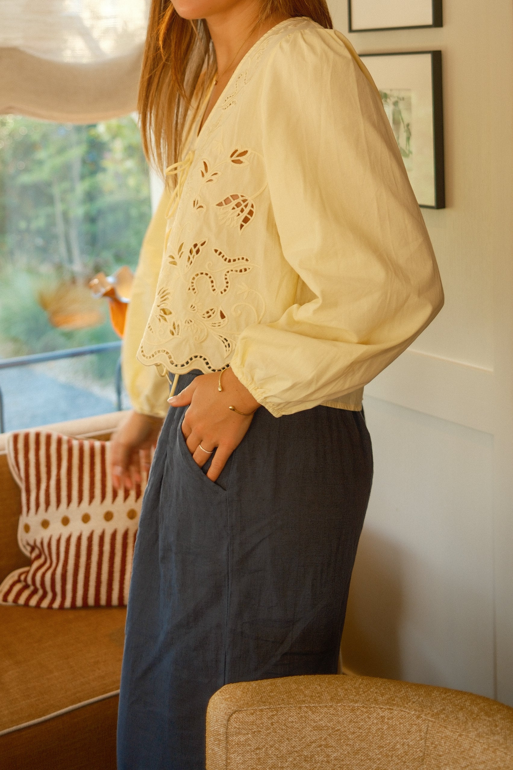PRE-ORDER: FEM BLOUSE YELLOW - Image 2