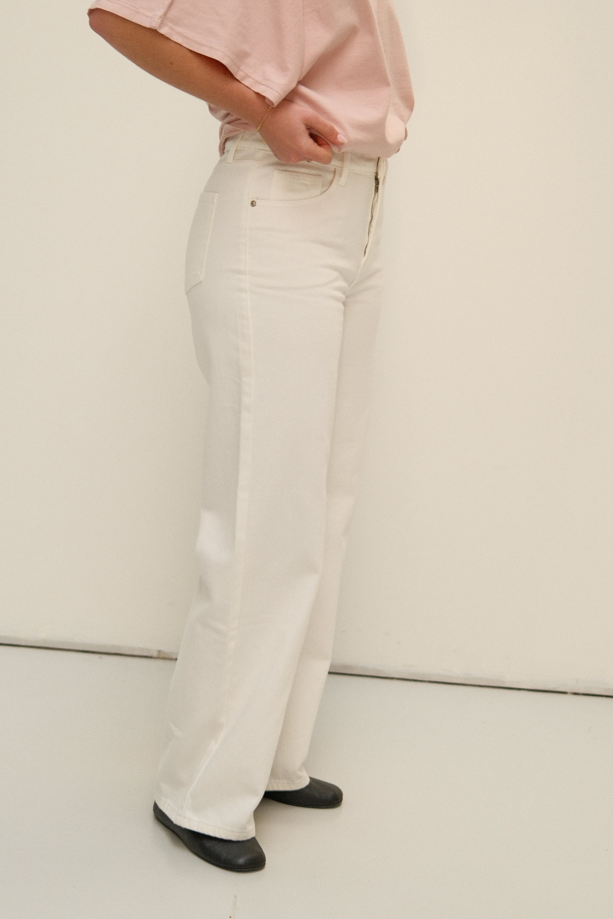 FULL LENGTH WIDE CELESTE JEANS WHITE - Image 12