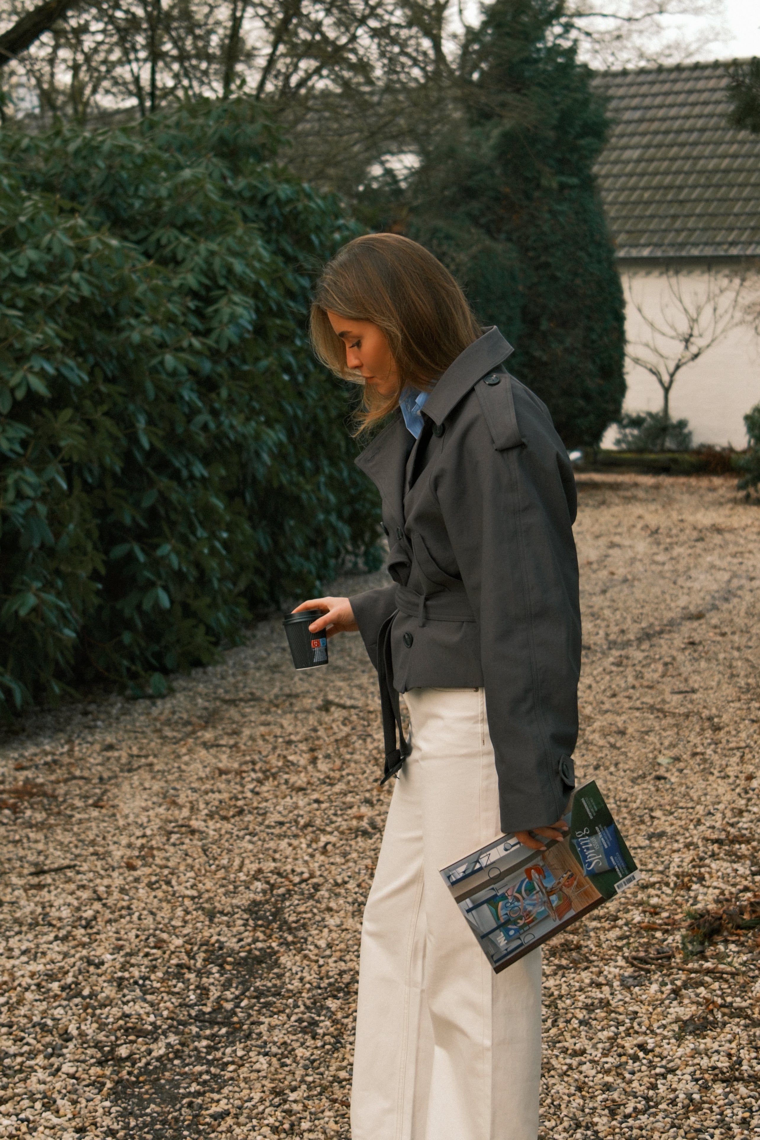 JOANNE TRENCH COAT GREY - Image 6