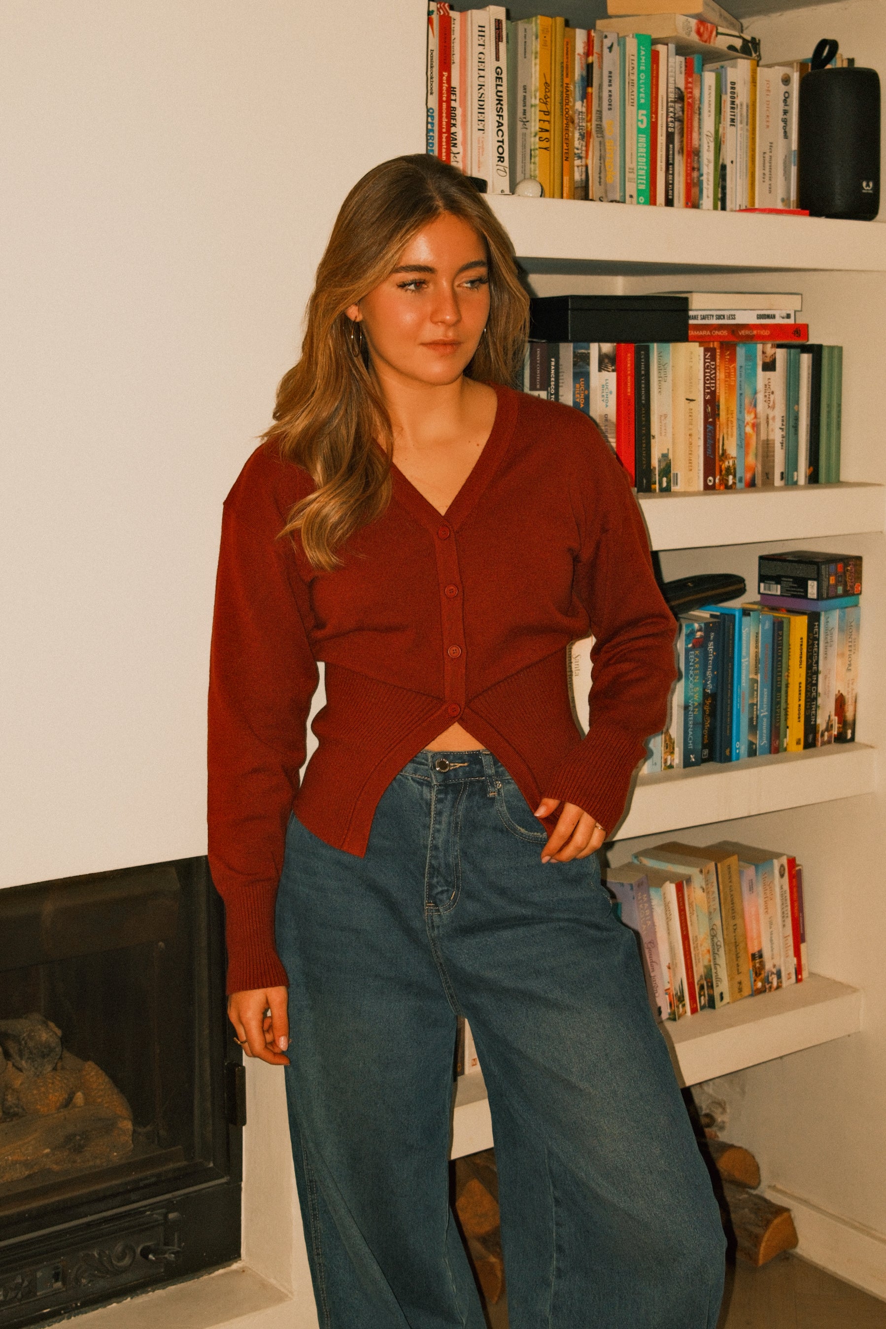 MARY CARDIGAN BORDEAUX - Image 3