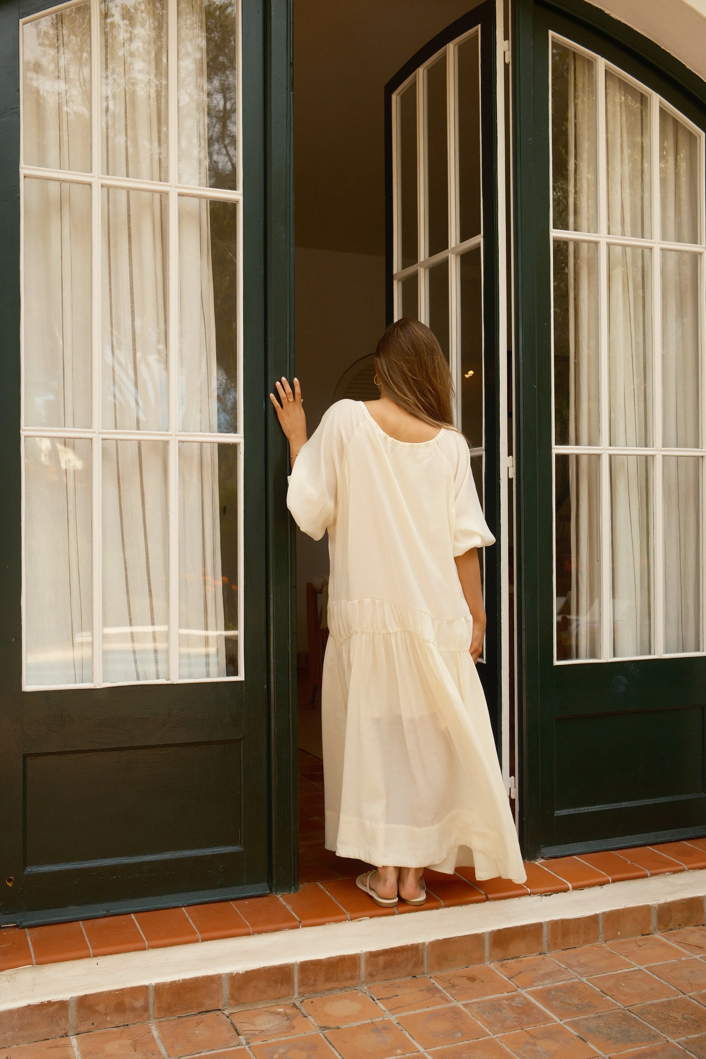 OLIVIA MAXI DRESS ECRU - Image 3