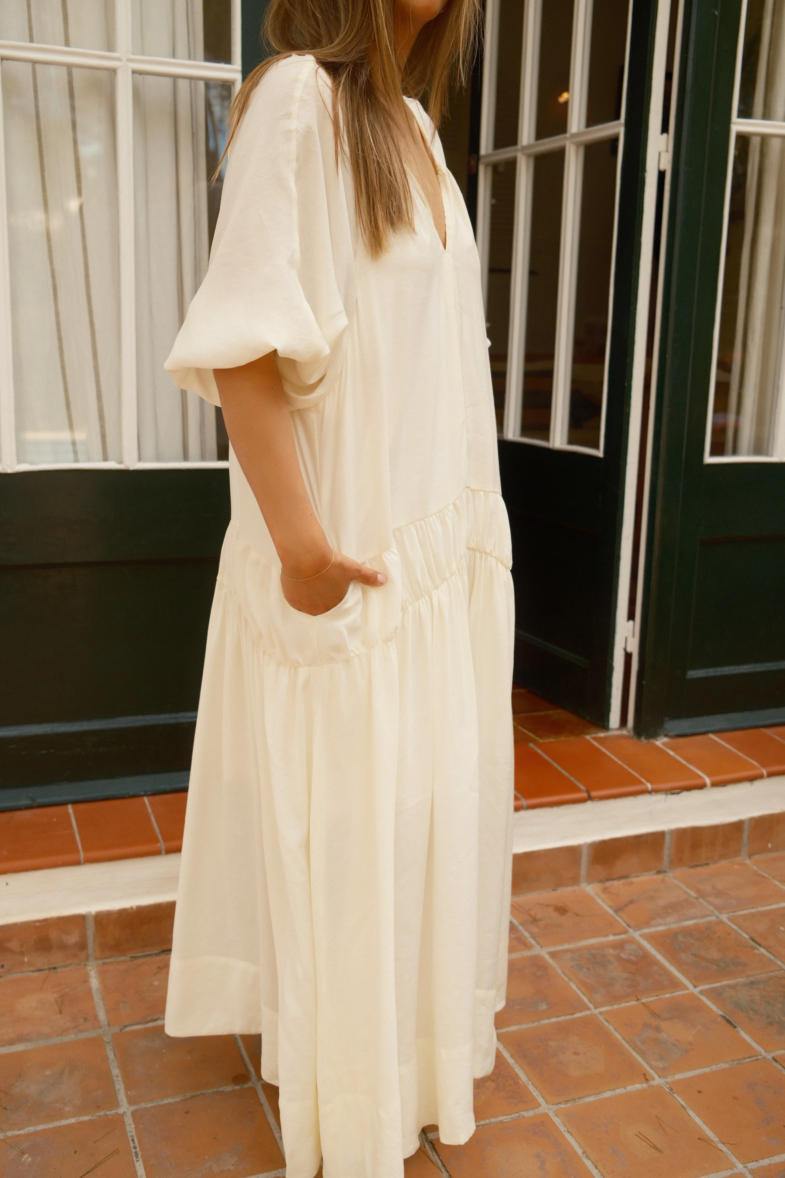 OLIVIA MAXI DRESS ECRU - Image 4