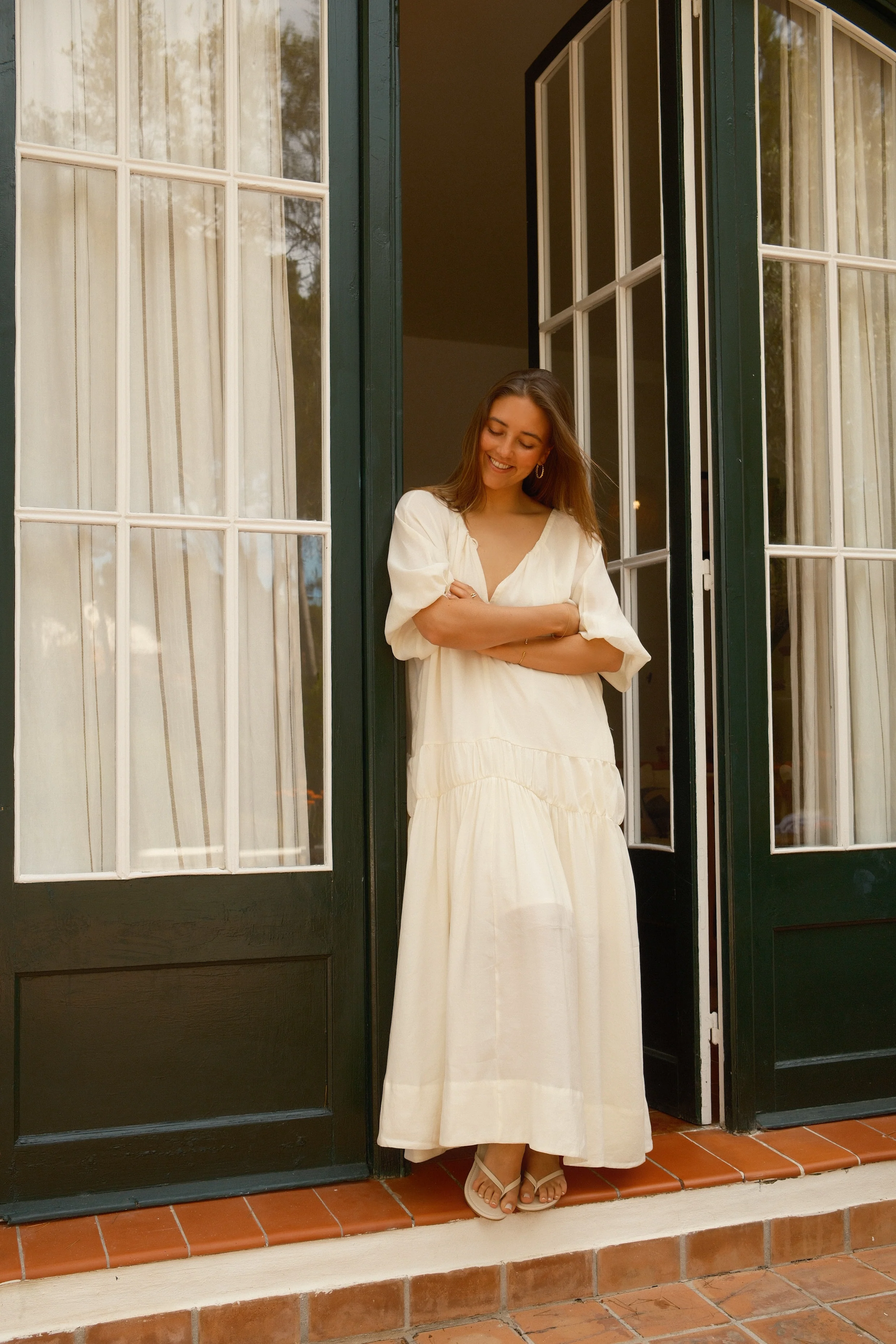 OLIVIA MAXI DRESS ECRU - Image 8