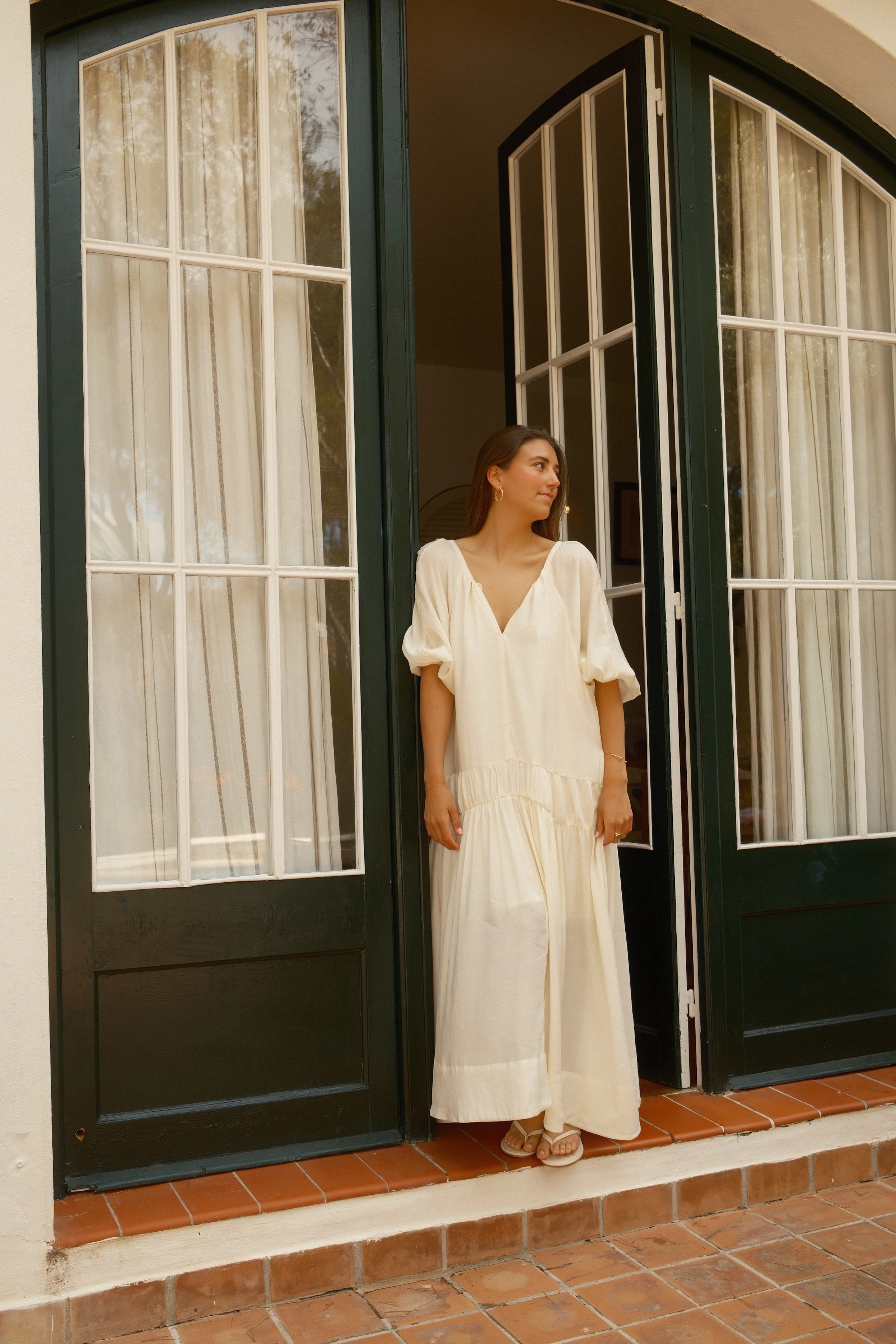 OLIVIA MAXI DRESS ECRU - Image 9