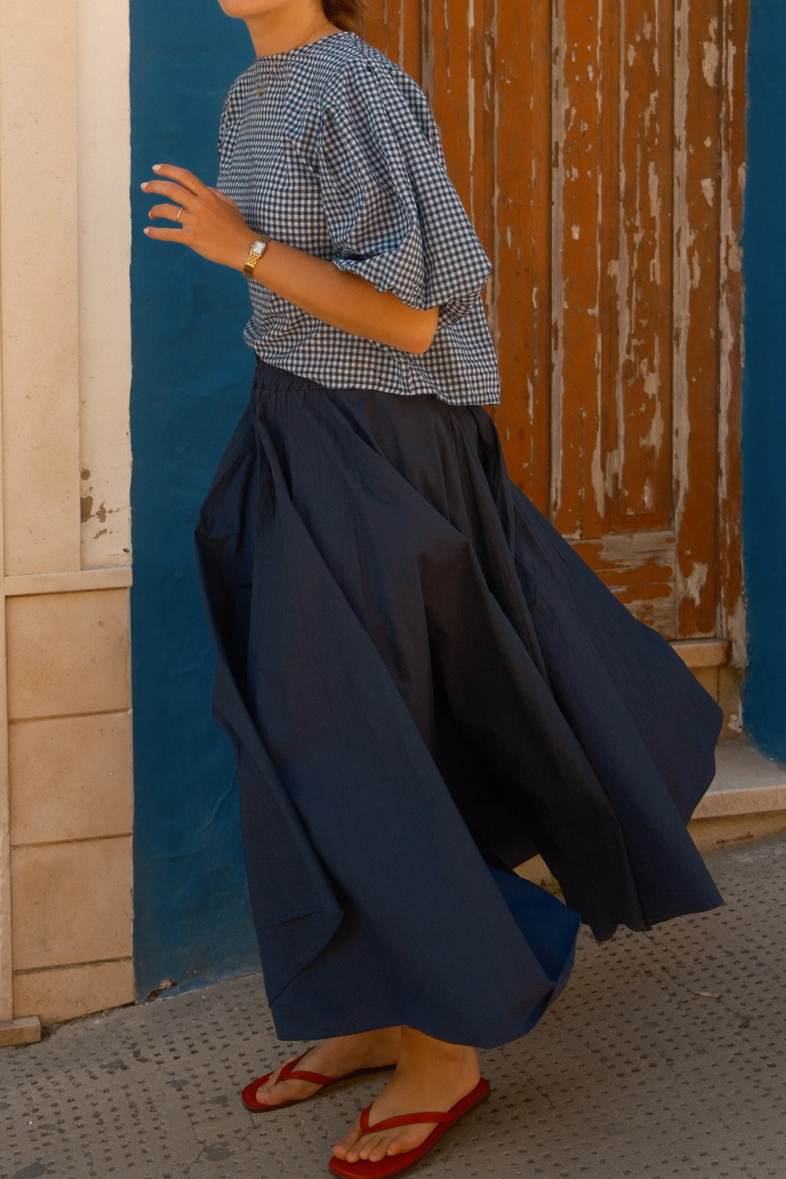ROSIE BALLOON TOP NAVY - Image 5