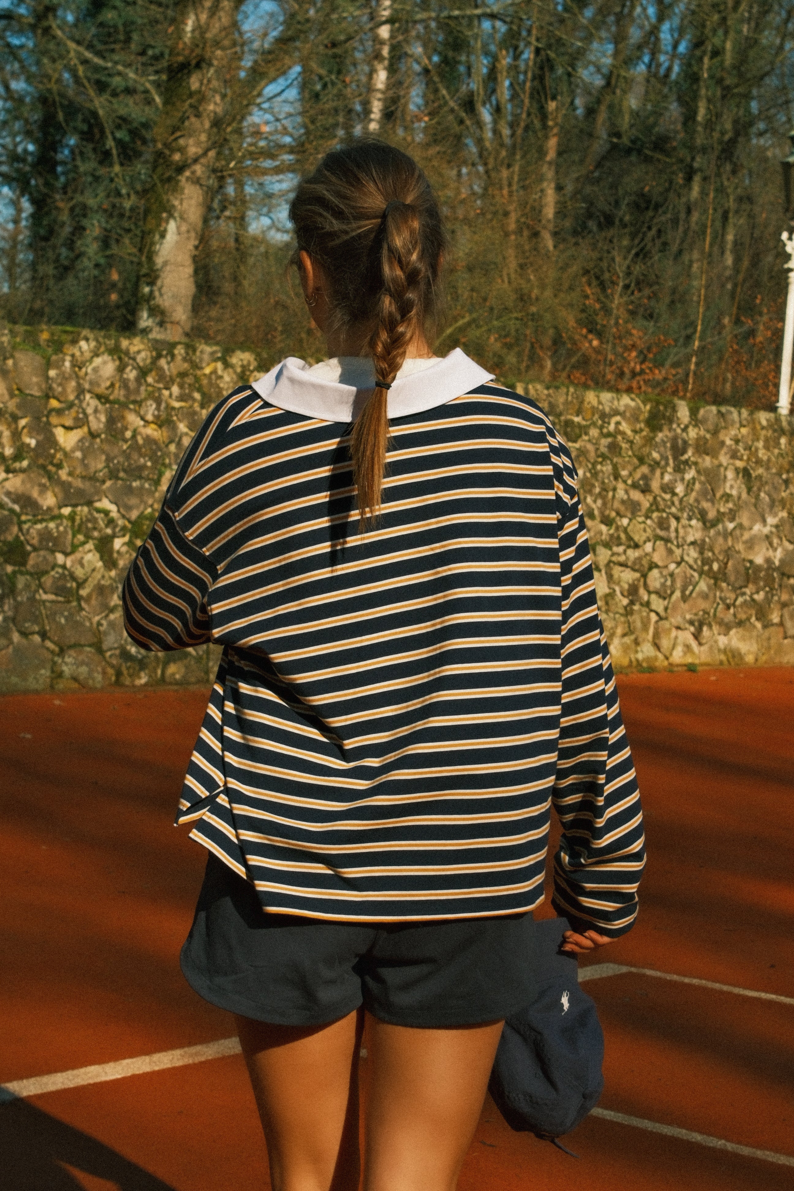 STRIPED HAILEY POLO NAVY - Image 3