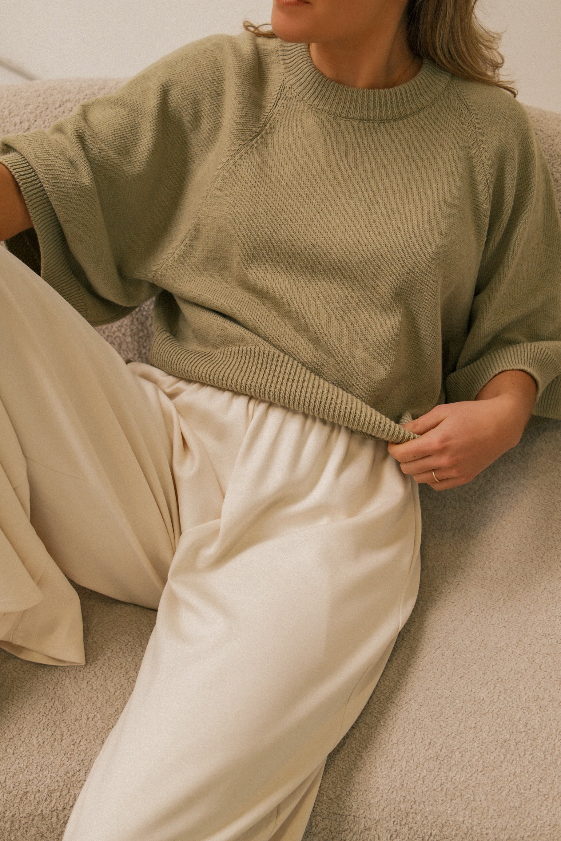THE COTTON SAAR KNIT OLIVE GREEN - Image 7