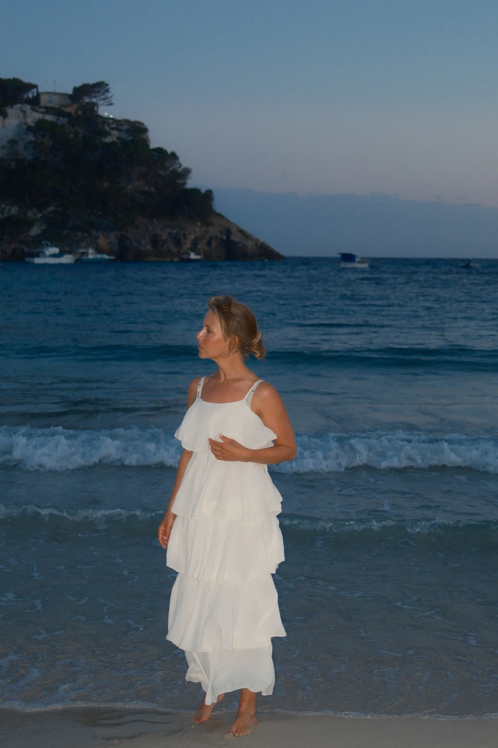 VOLANT MAXI DRESS ECRU - Image 3