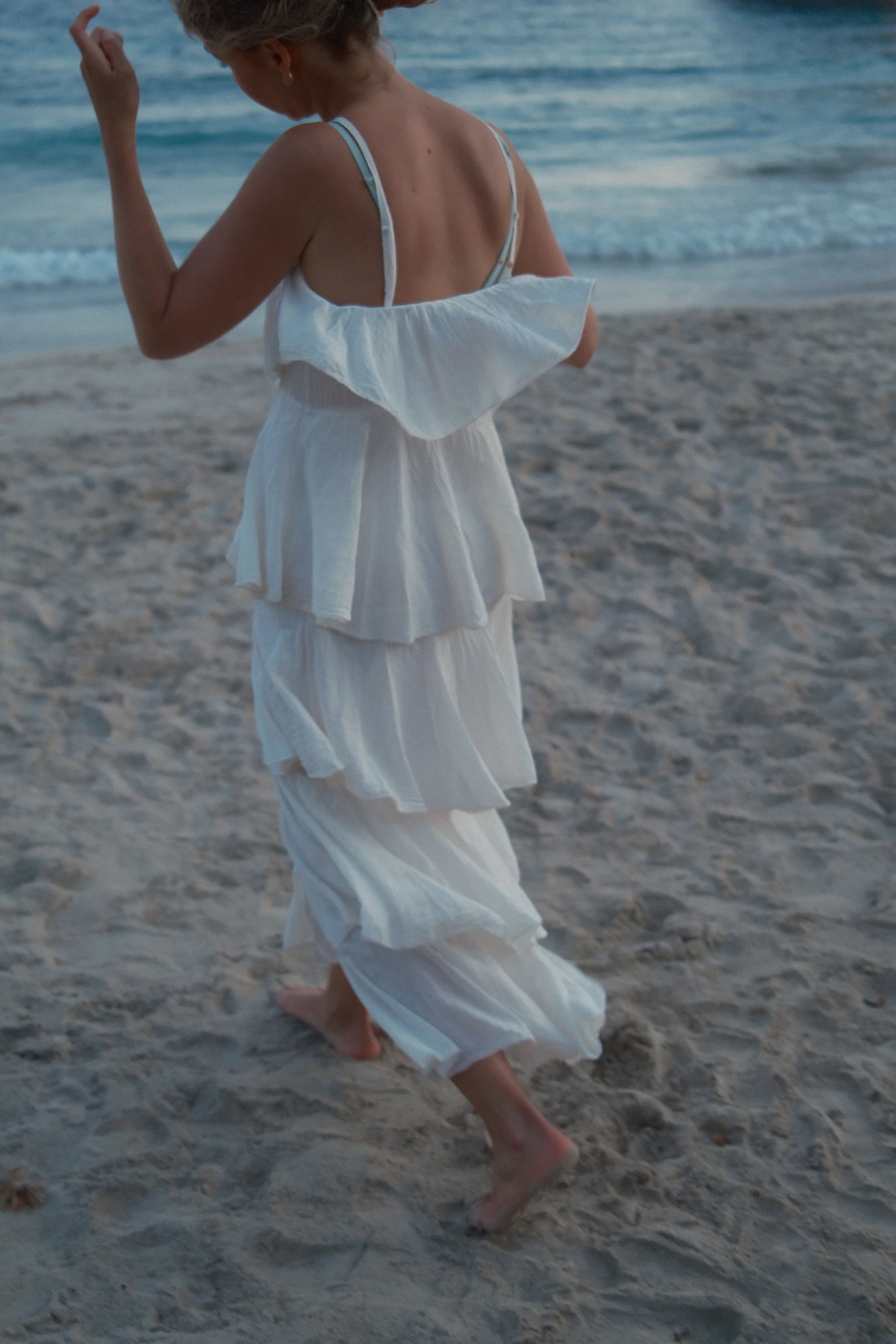 VOLANT MAXI DRESS ECRU - Image 7